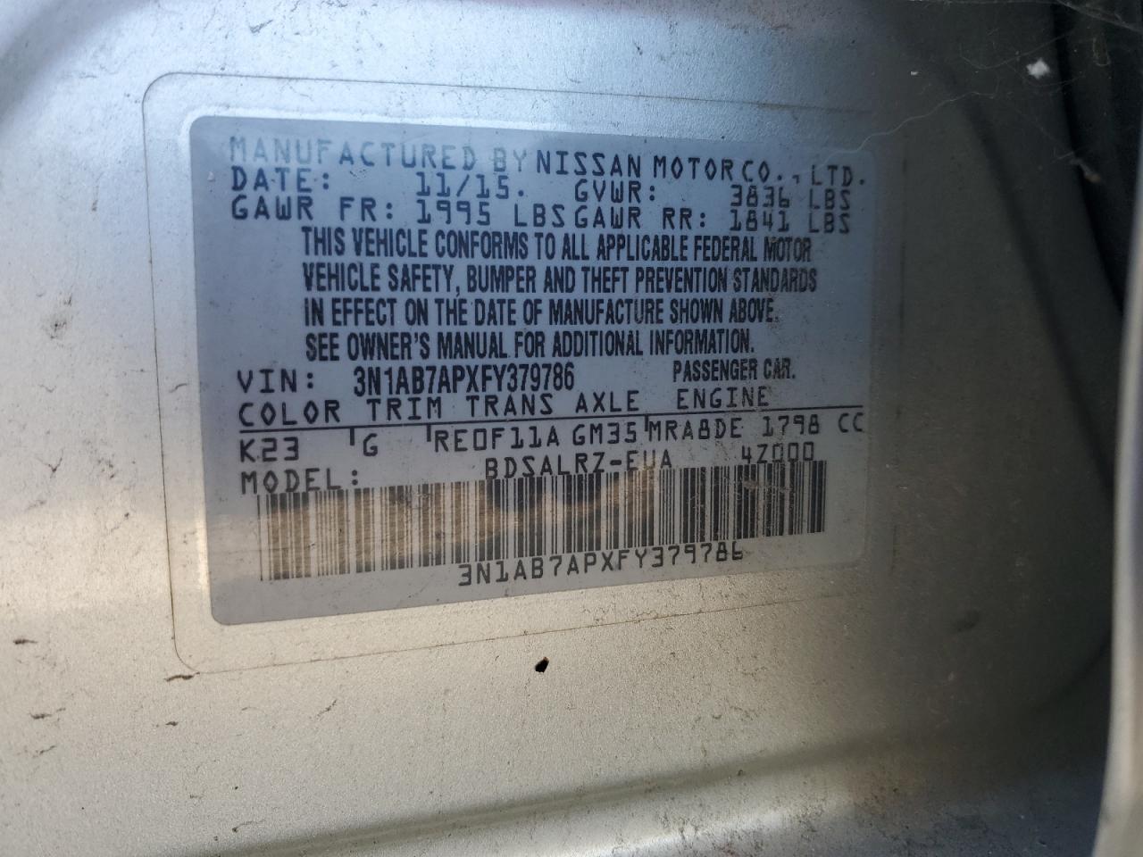 2015 Nissan Sentra - Image 13