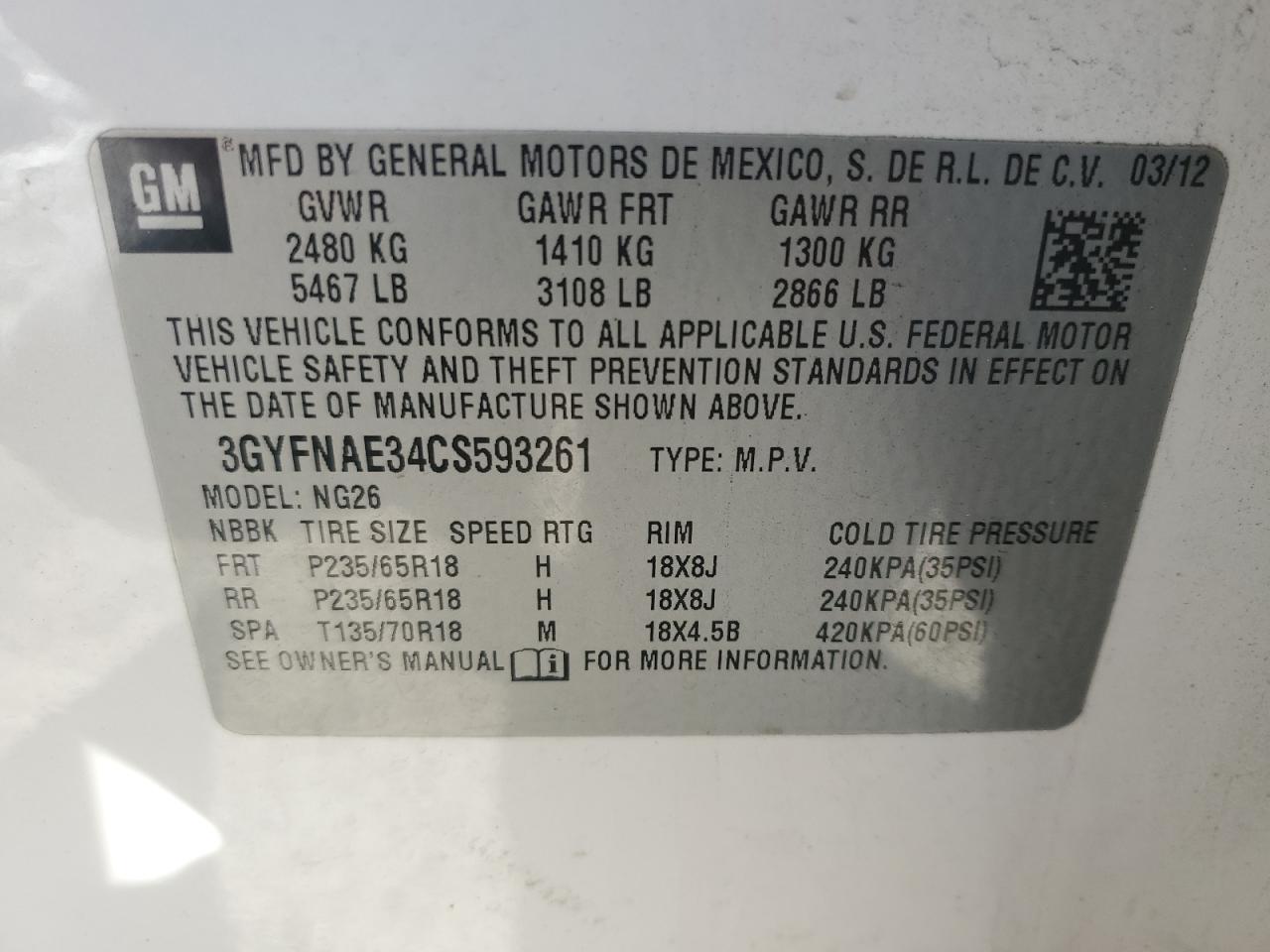 2012 Cadillac SRX - Image 14