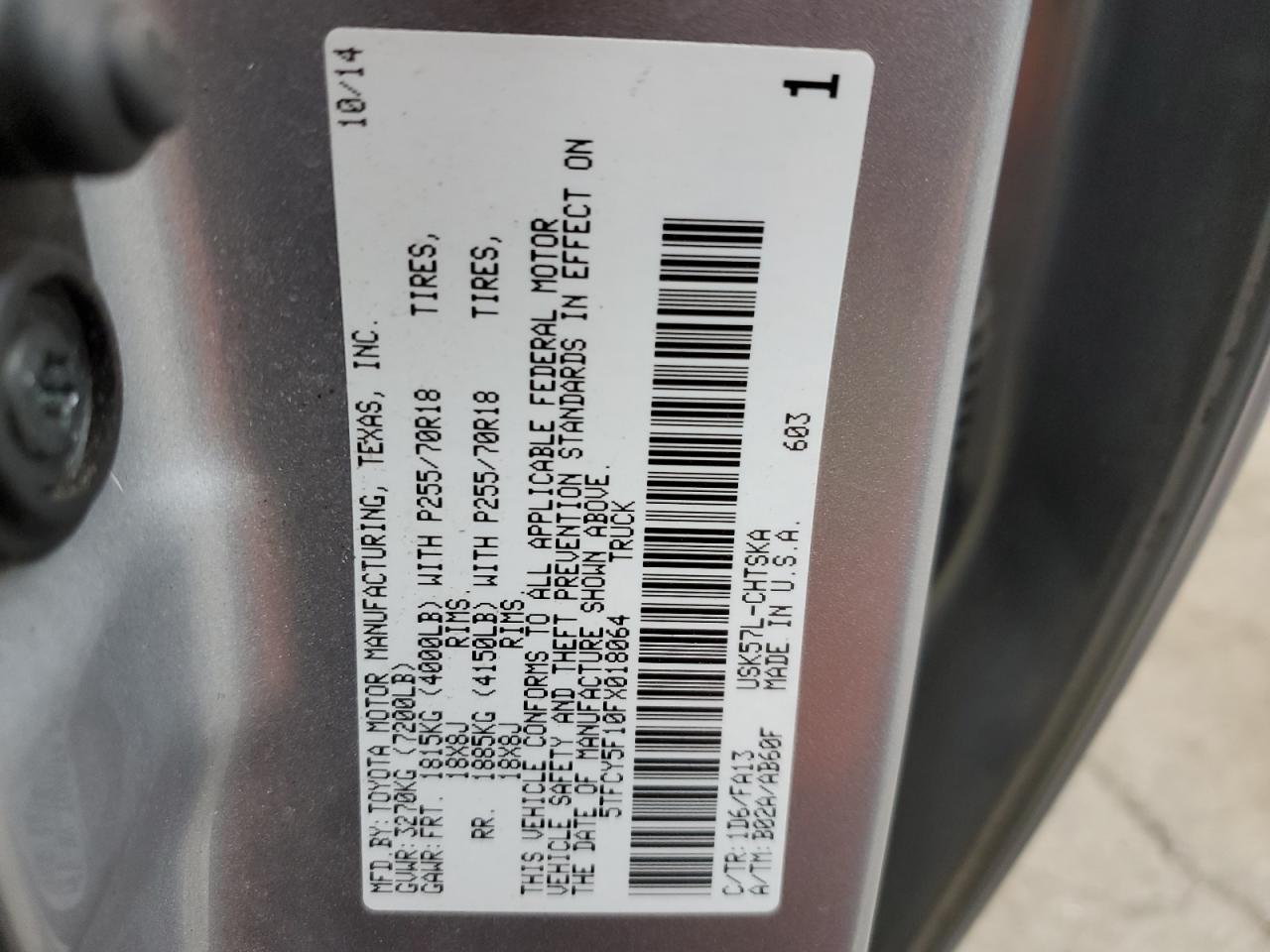 2015 Toyota Tundra - Image 14