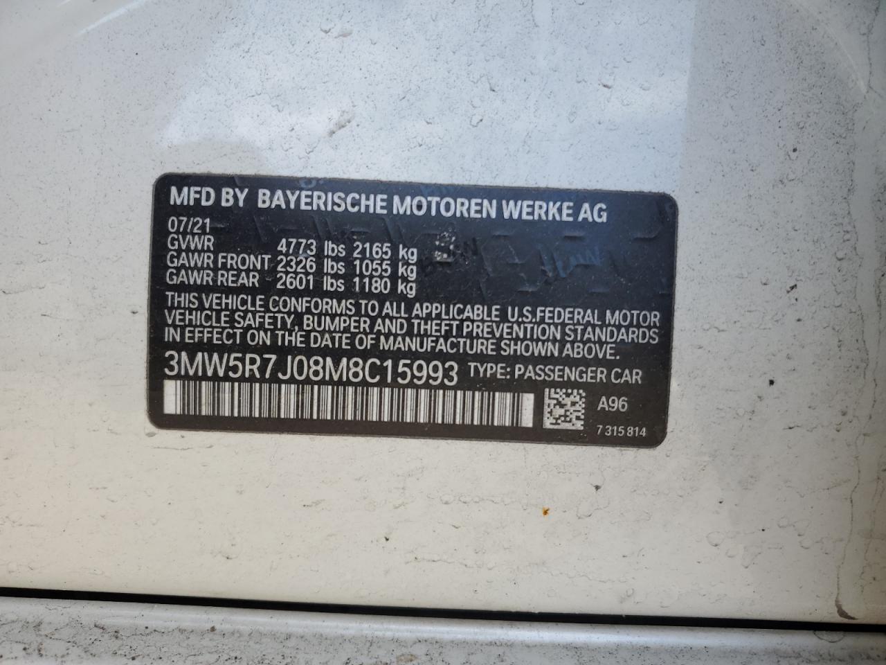 Фото: 3MW5R7J08M8C15993 - 12