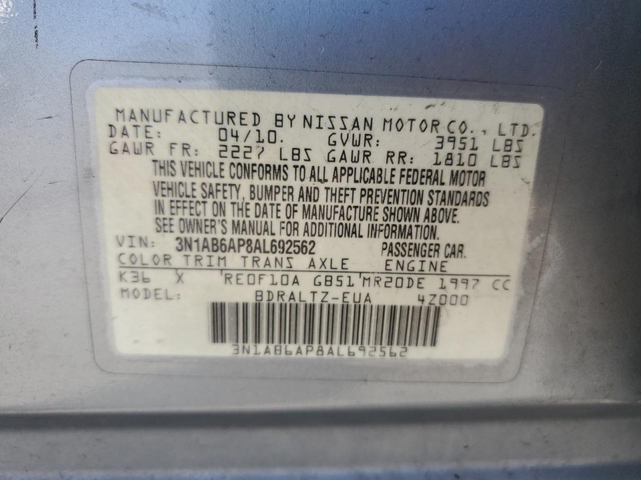 2010 Nissan Sentra - Image 13