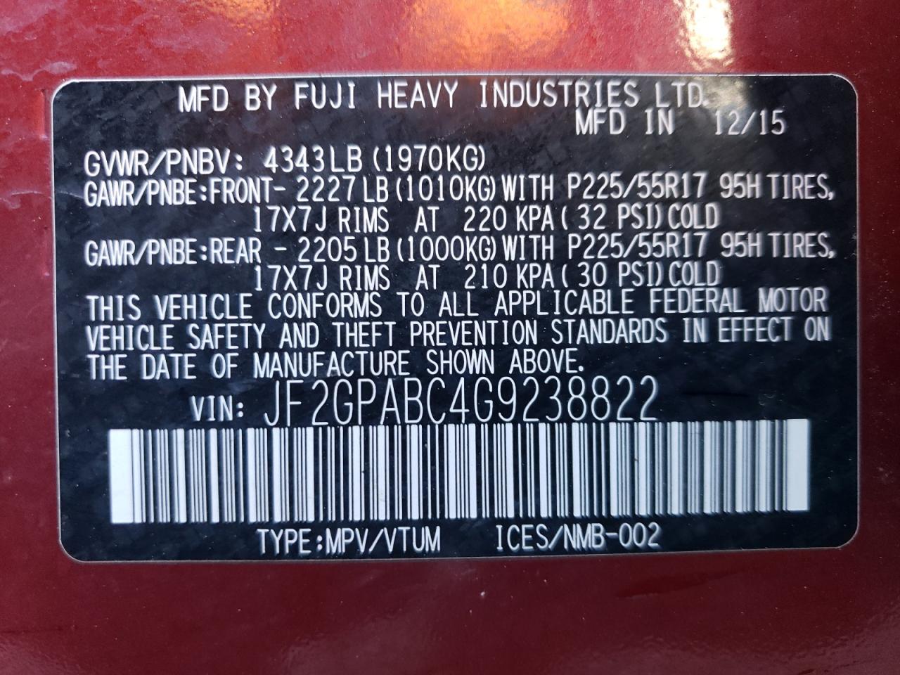 2016 Subaru XV - Image 15