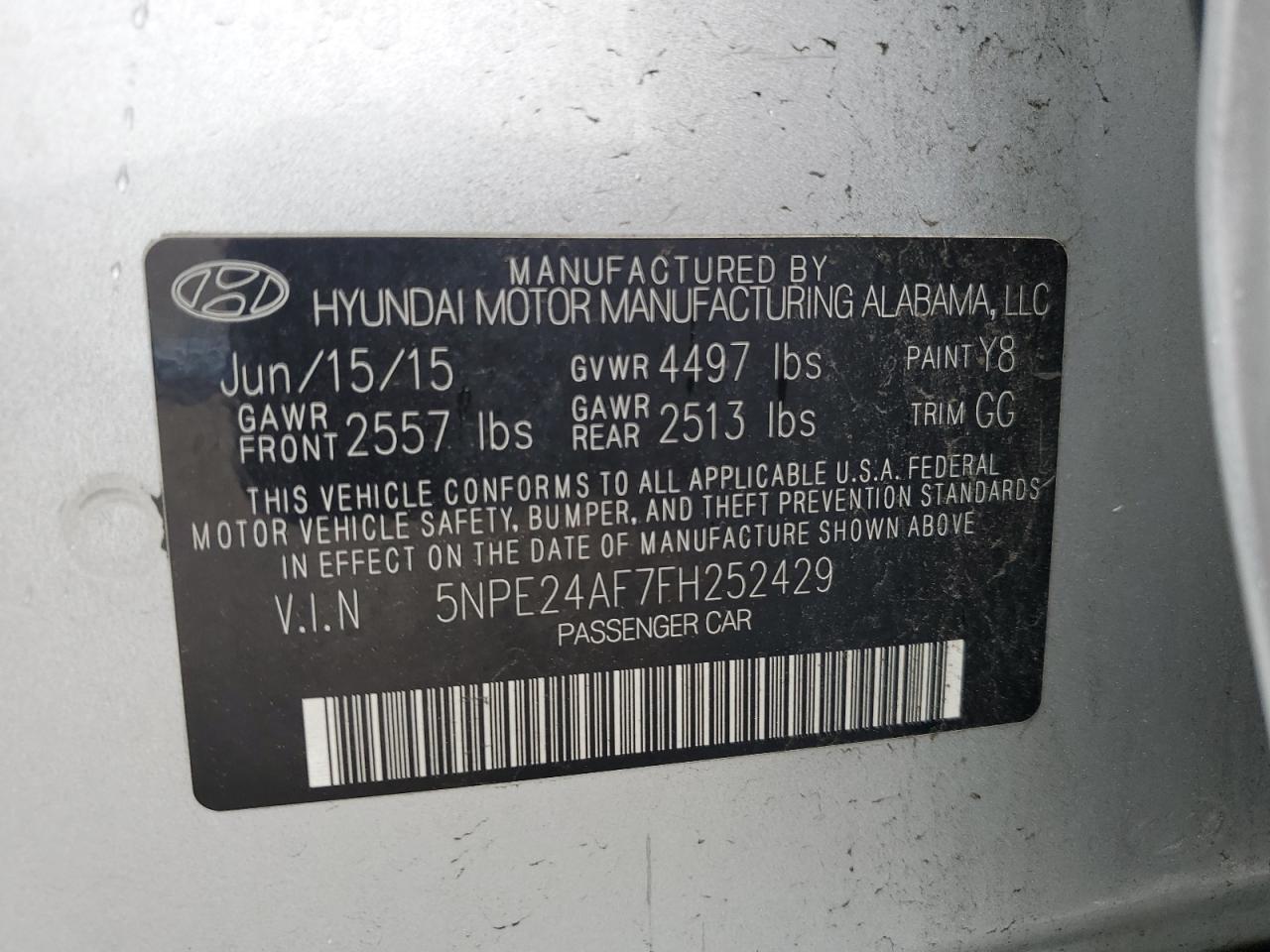 2015 Hyundai Sonata - Image 14