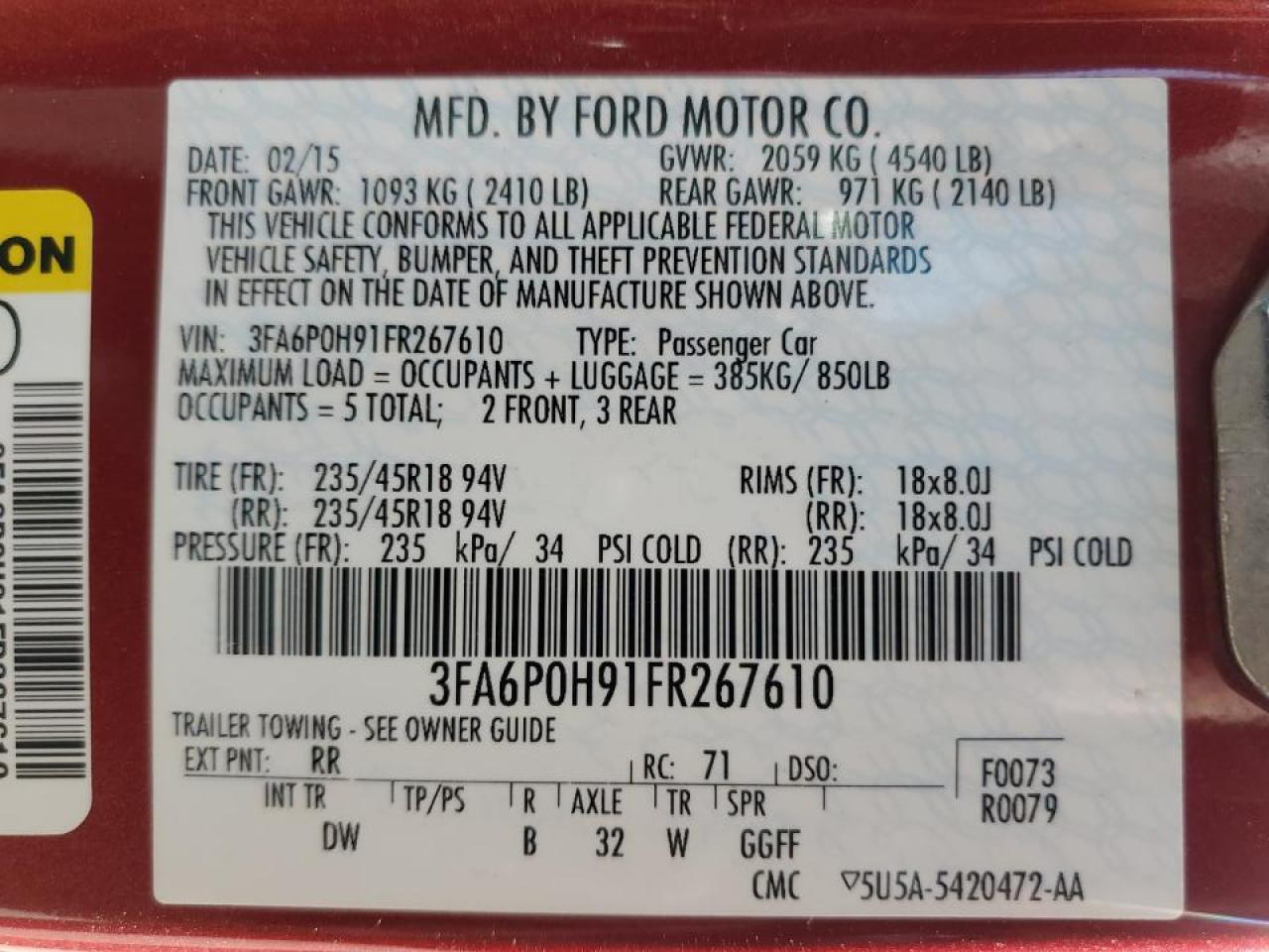 2015 Ford Fusion - Image 13