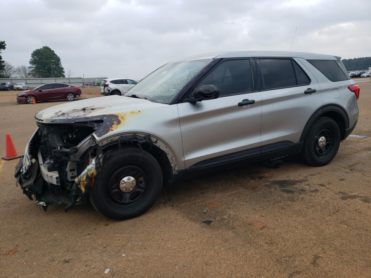 2021 Ford Explorer Police Interceptor na sprzedaż w Longview, TX - Burn - Engine