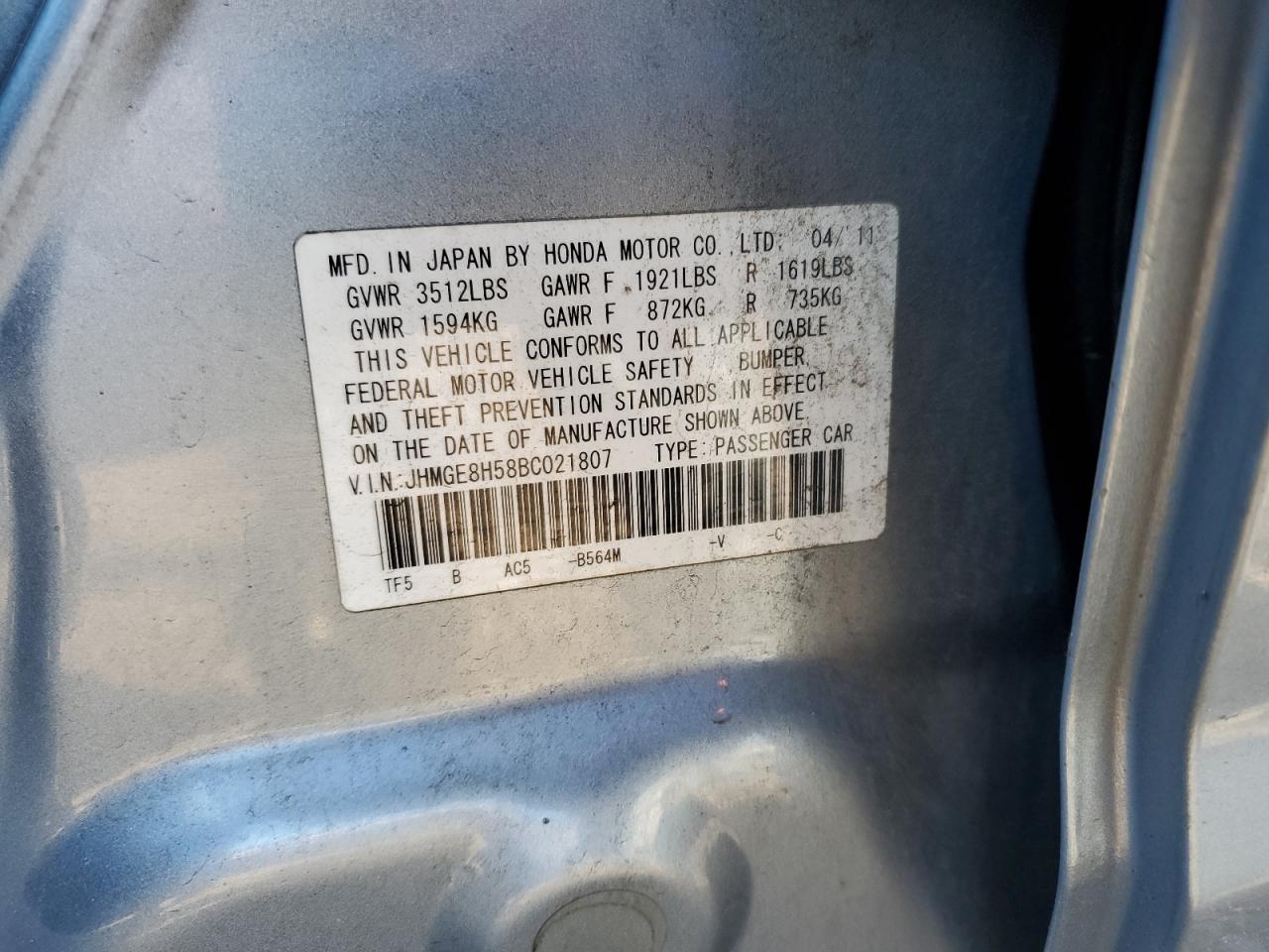 2011 Honda Fit - Image 12