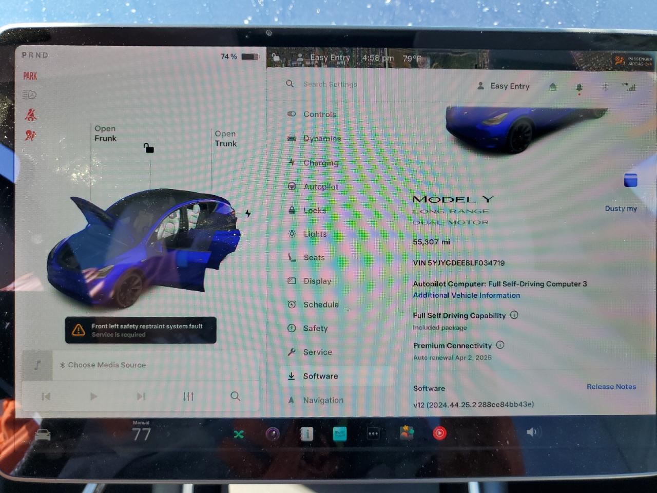 5yjygdee8lf034719 5YJYGDEE8LF034719 2020 Tesla Model Y