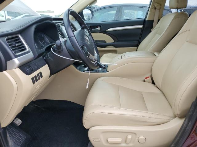  TOYOTA HIGHLANDER 2019 Бургунди
