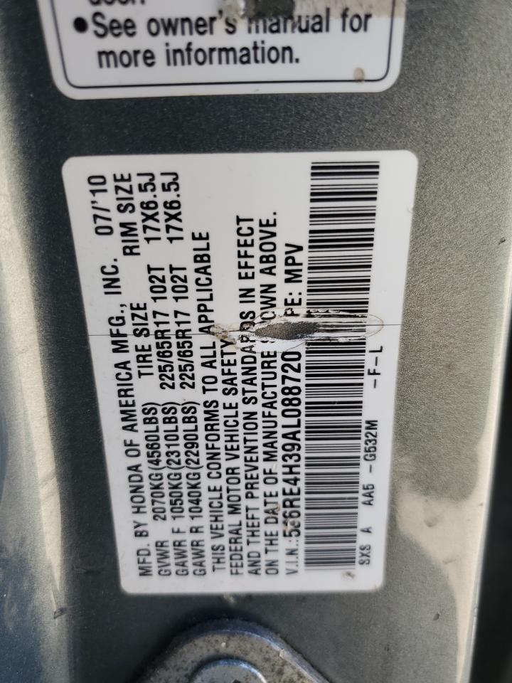 2010 Honda Cr-V Lx VIN: 5J6RE4H39AL088720 Lot: 48475485