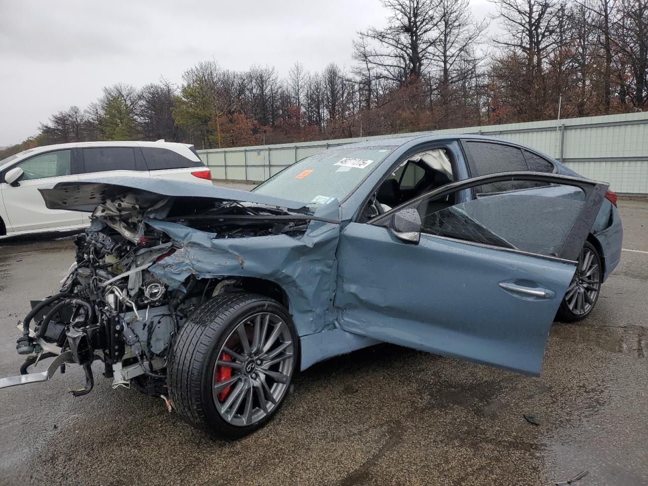 2021 Infiniti Q50 Red Sport 400 იყიდება Brookhaven-ში, NY - All Over