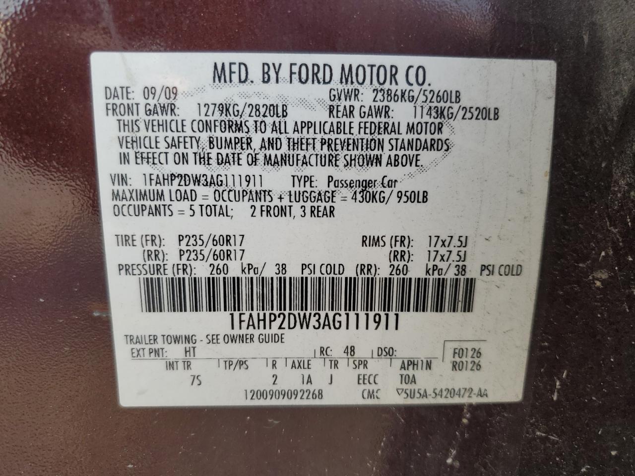 2010 Ford Taurus - Image 15