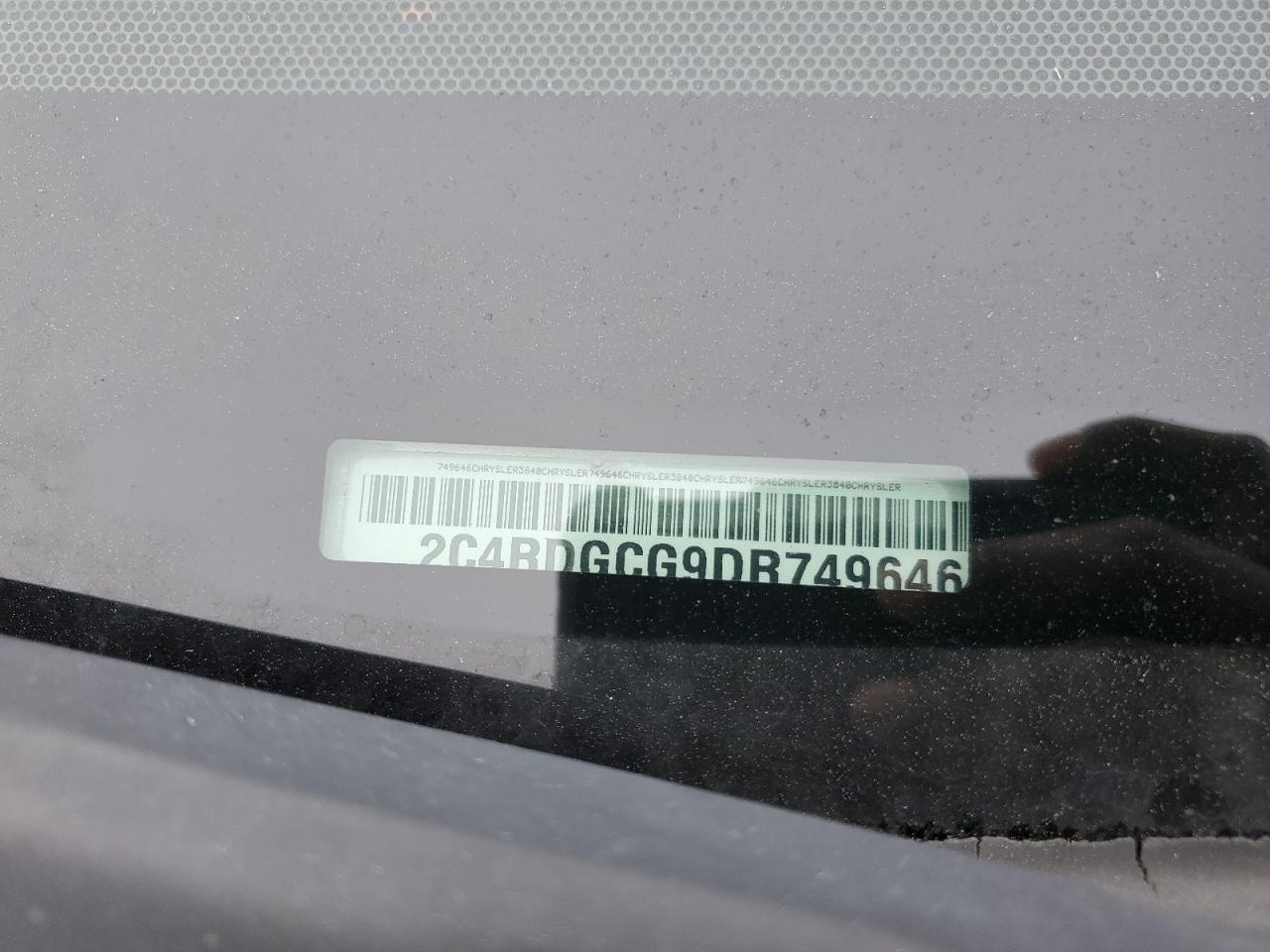 2013 Dodge Grand Caravan Sxt VIN: 2C4RDGCG9DR749646 Lot: 43433367