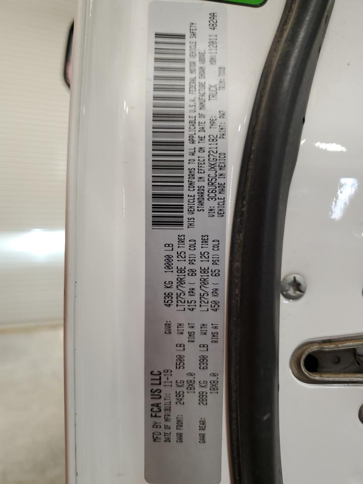 2019 Ram 2500 Tradesman VIN: 3C6UR5CJXKG721182 Lot: 49305285