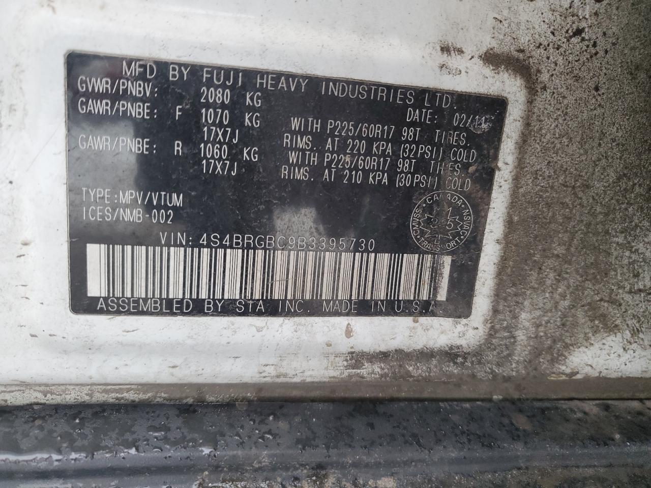 2011 Subaru Outback - Image 12