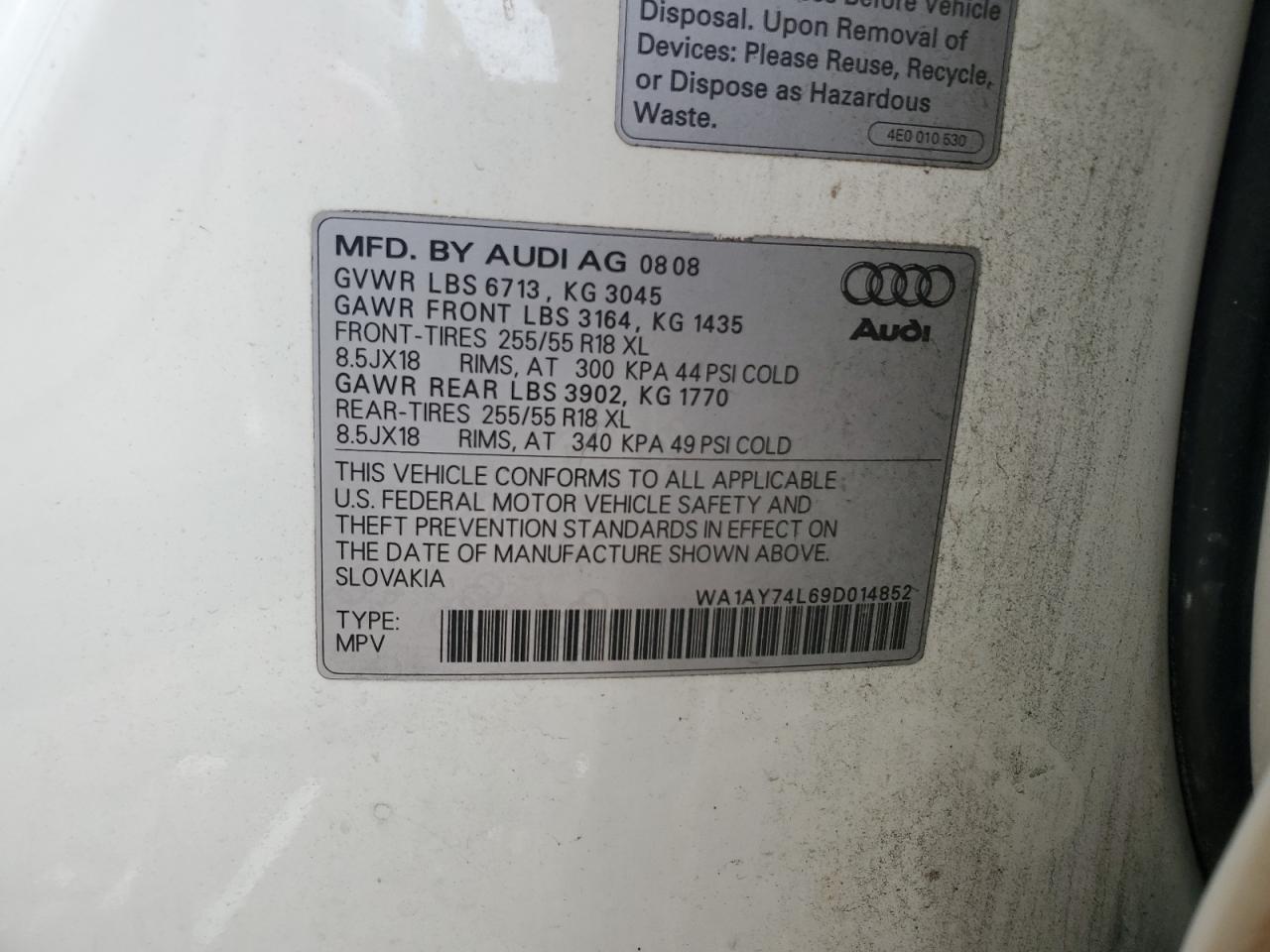2009 Audi Q7 - Image 13