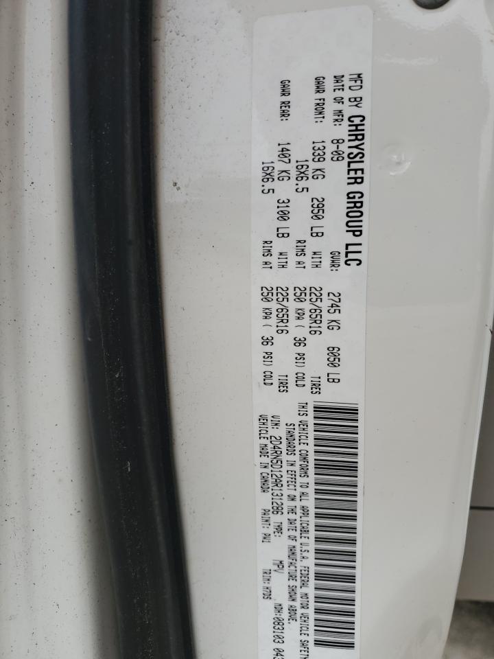 2010 Dodge Grand Caravan Sxt VIN: 2D4RN5D12AR131286 Lot: 51294885