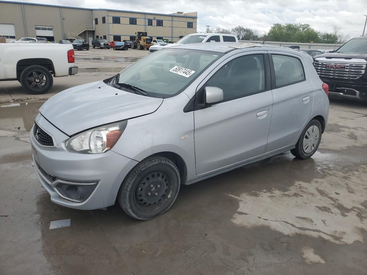 2019 Mitsubishi Mirage Es na sprzedaż w Wilmer, TX - Hail