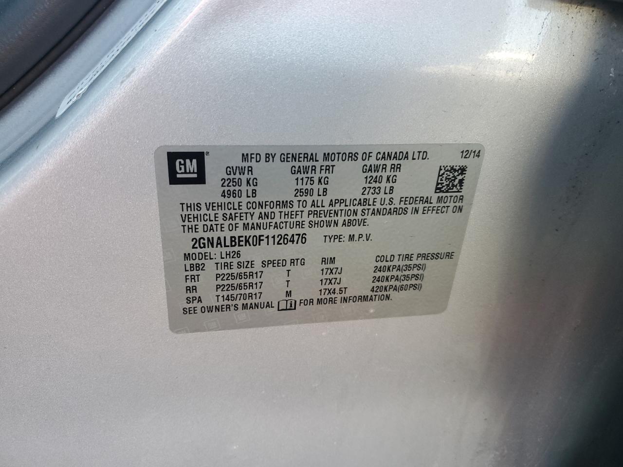 2015 Chevrolet Equinox - Image 14