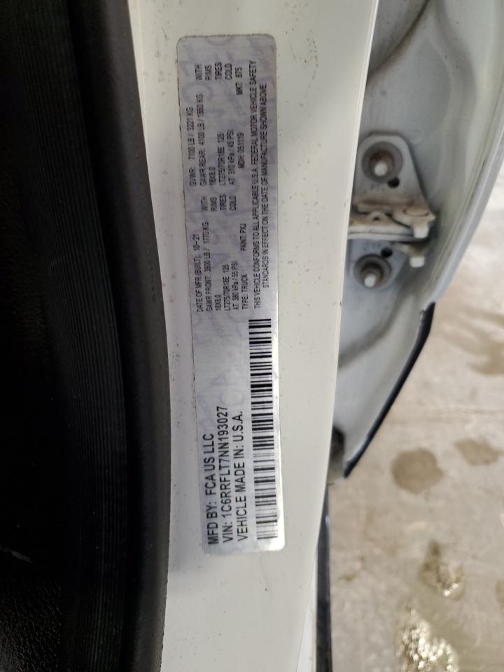 2019 Ram 1500 Rebel VIN: 1C6RRFLT7NN193027 Lot: 87216994