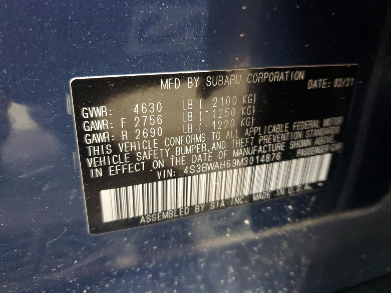 2021 Subaru Legacy - Image 13