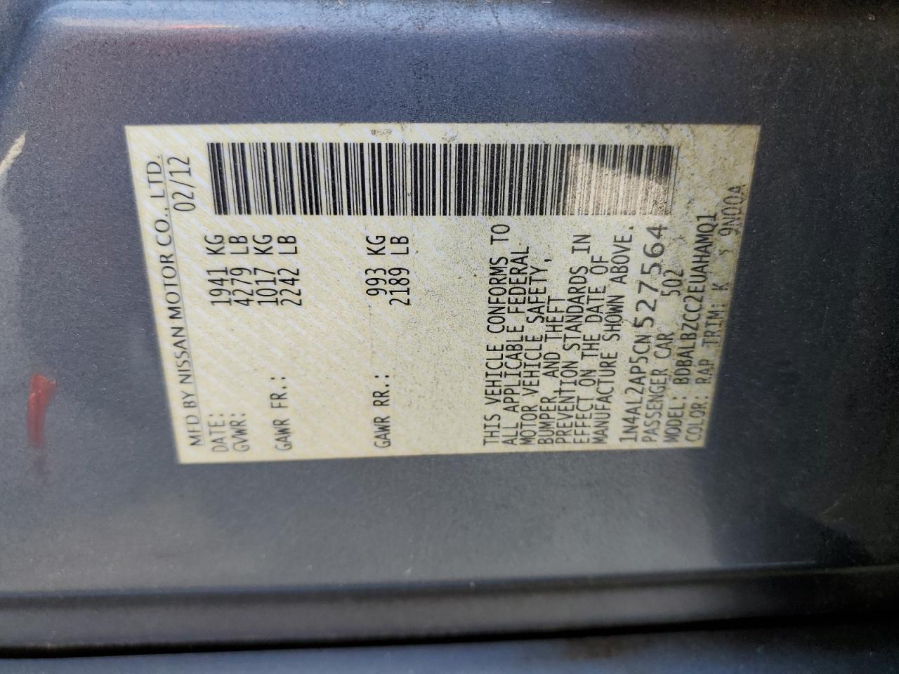 2012 Nissan Altima - Image 12