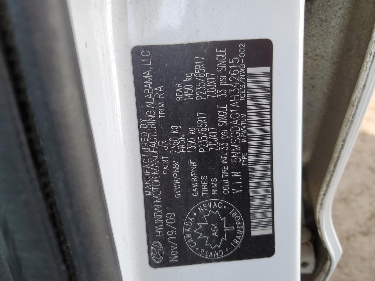 2010 Hyundai Santa Fe - Image 14