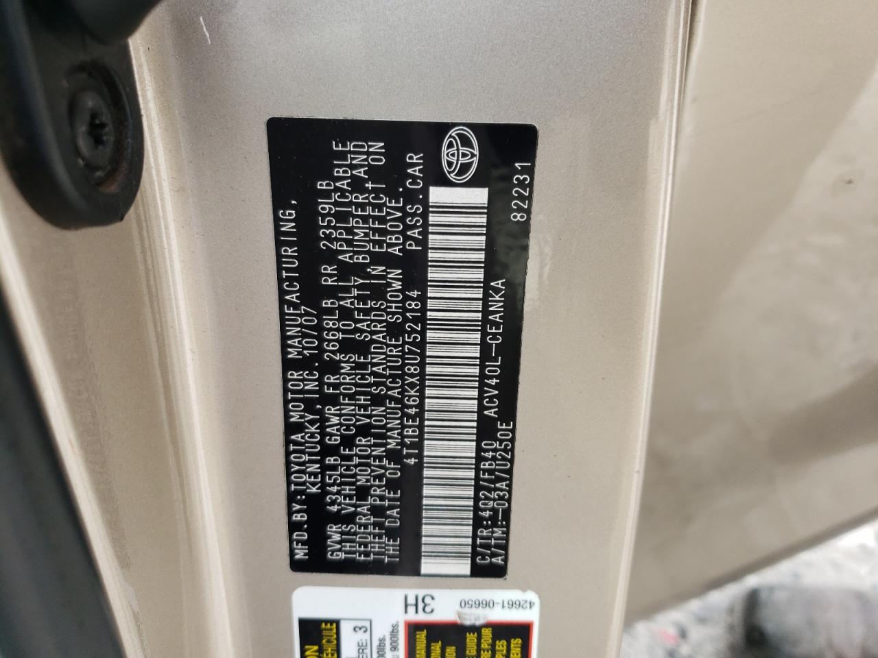 2008 Toyota Camry - Image 12