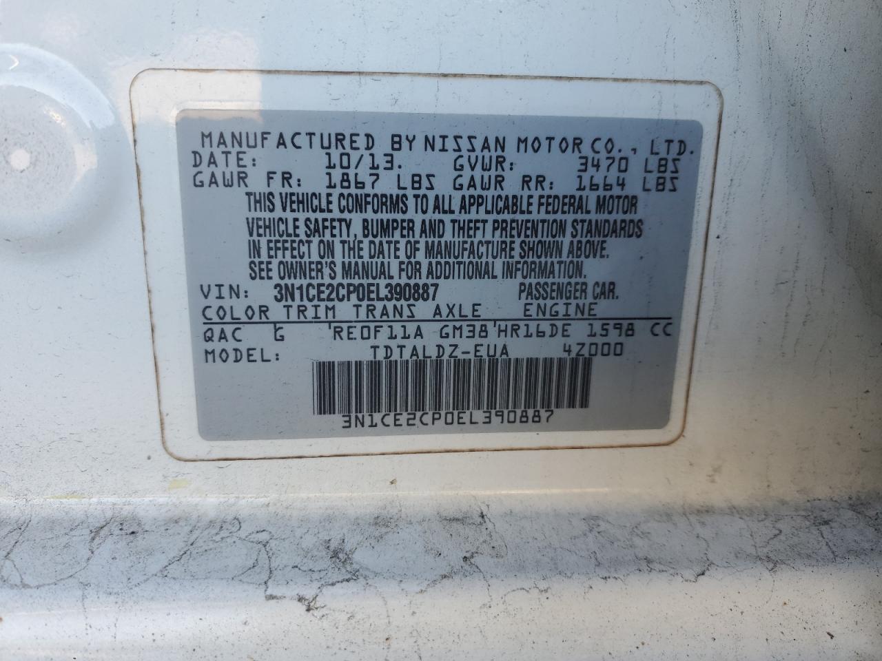 2014 Nissan Versa - Image 14