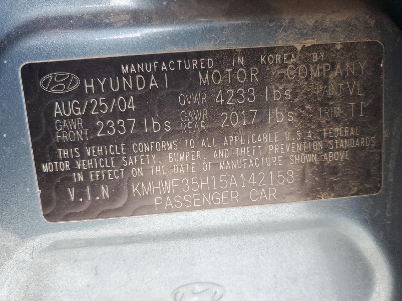 2005 Hyundai Sonata - Image 12