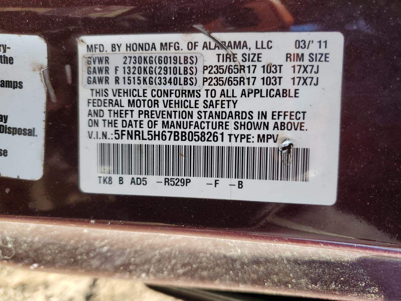 2011 Honda Odyssey - Image 13