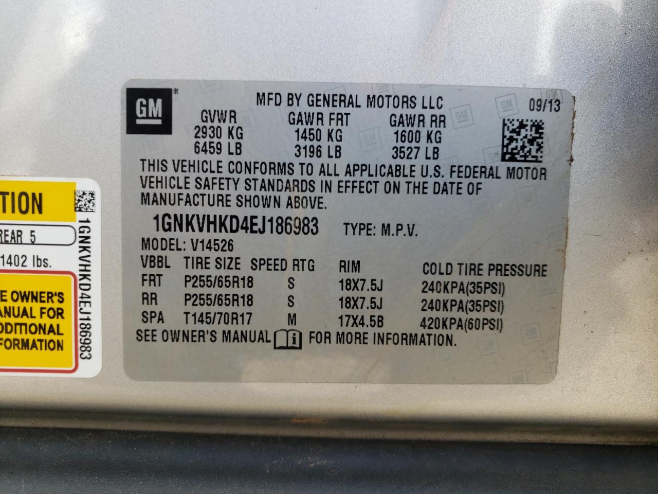 2014 Chevrolet Traverse - Image 13