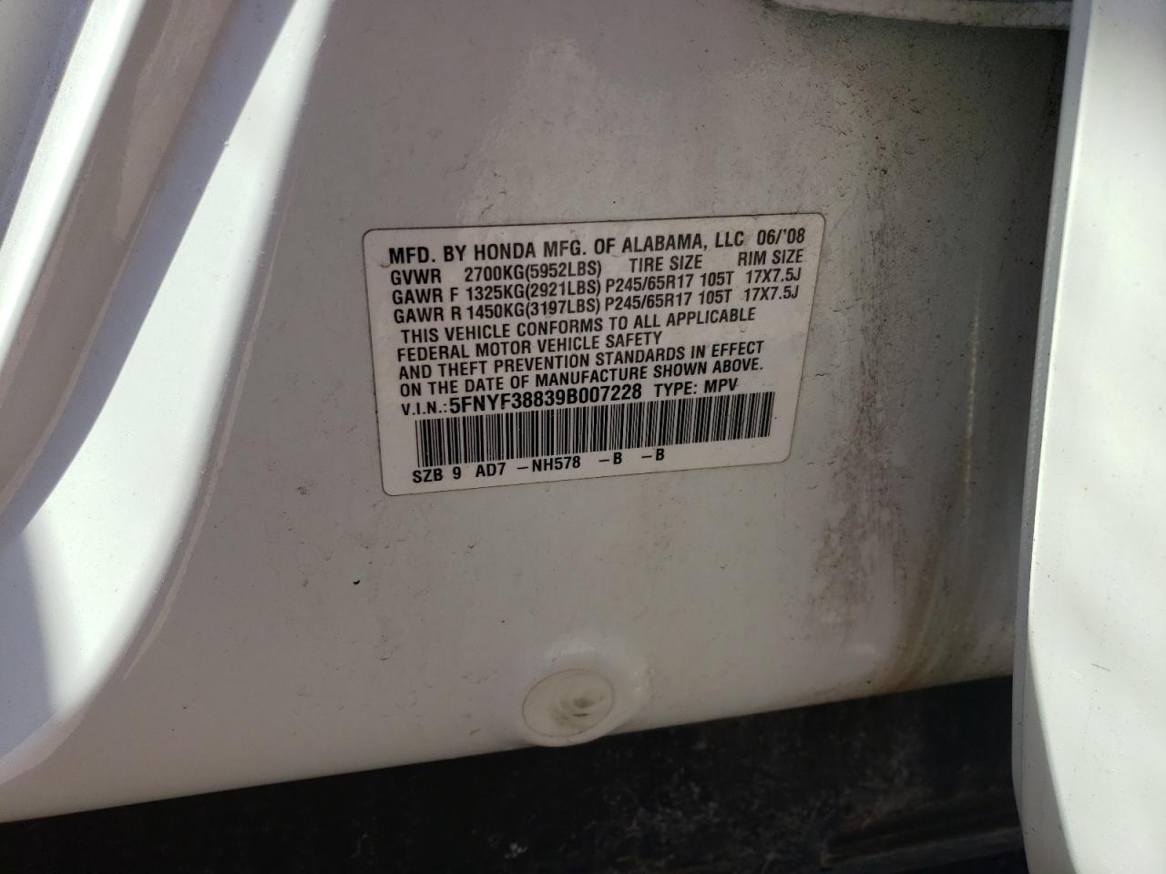 2009 Honda Pilot - Image 15