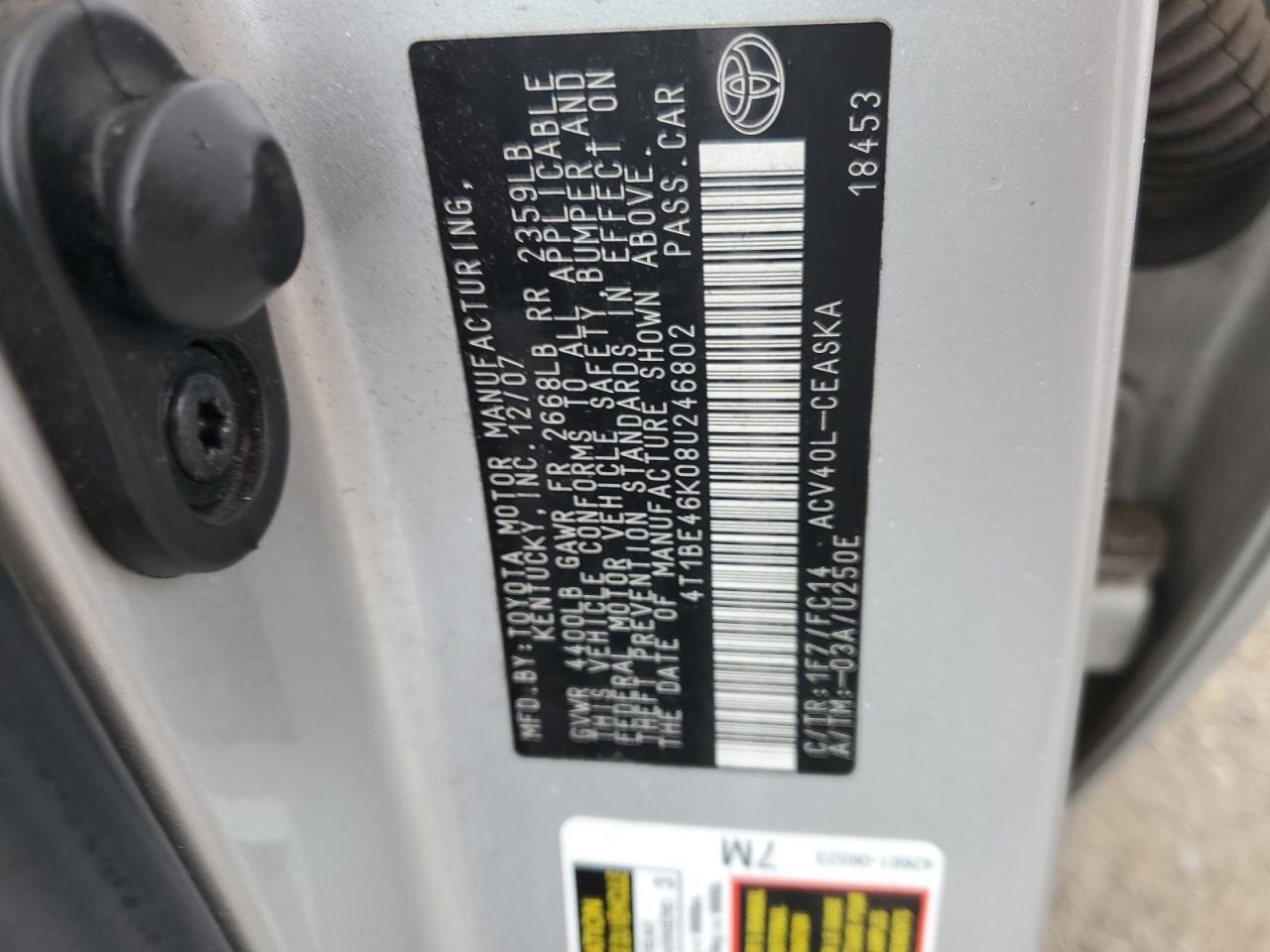 2008 Toyota Camry - Image 12