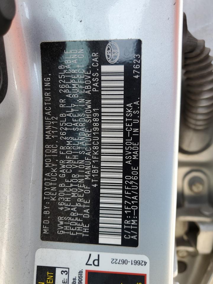 2012 Toyota Camry - Image 12