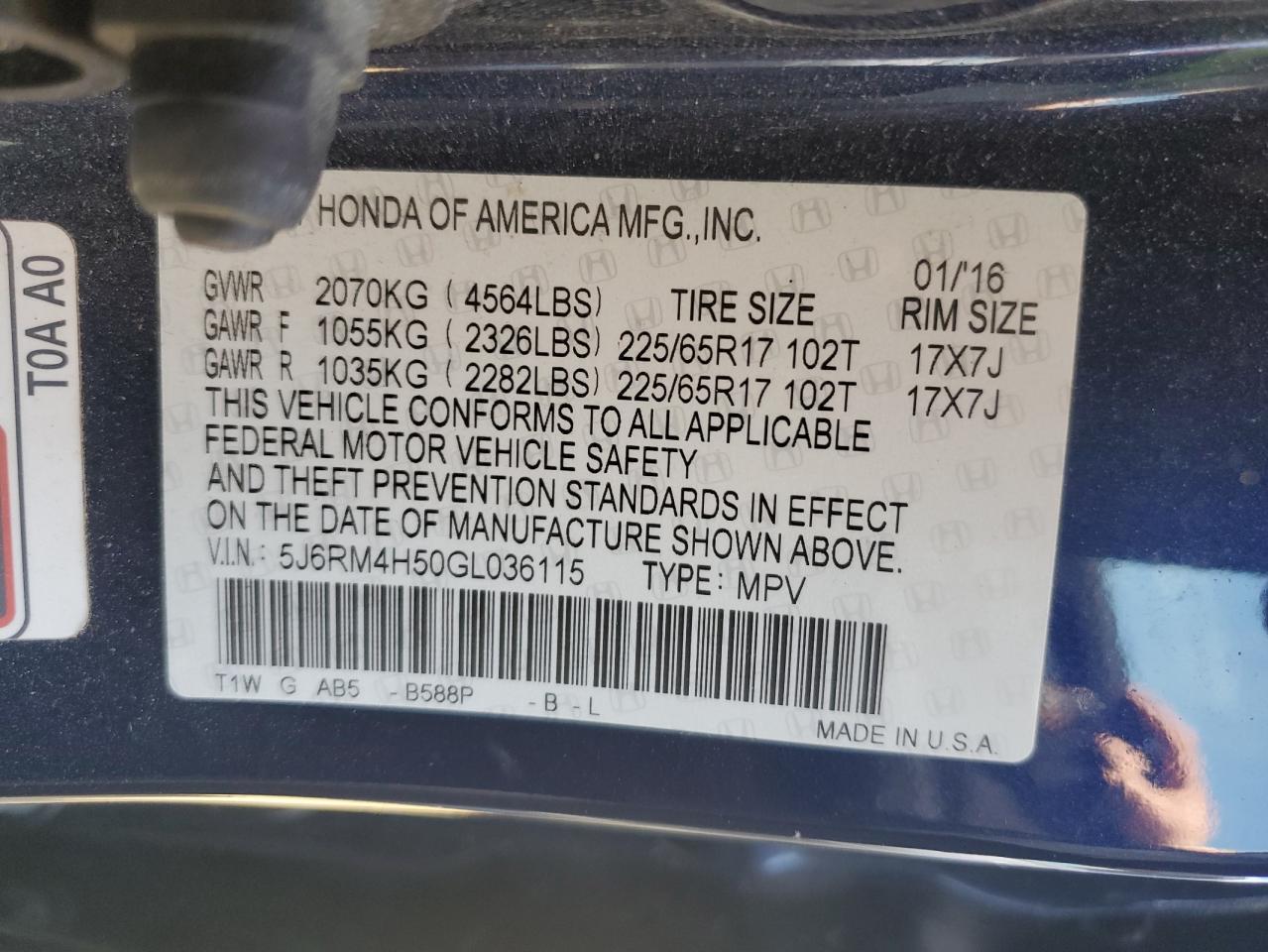 2016 Honda CR-V - Image 13