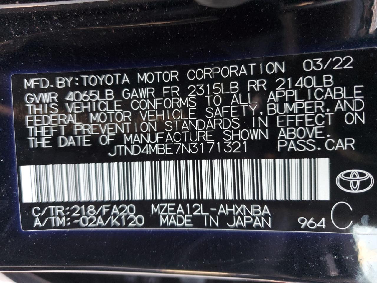 2022 Toyota Corolla - Image 13