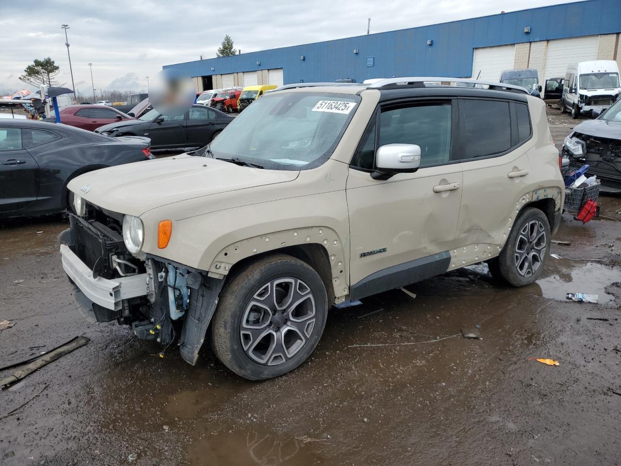 2015 Jeep Renegade Limited zu verkaufen in Woodhaven, MI - Front End