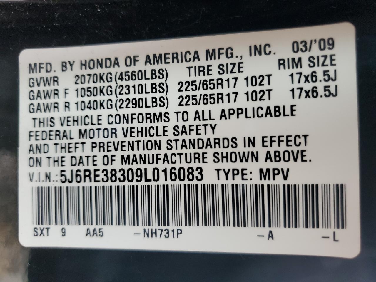2009 Honda CR-V - Image 13