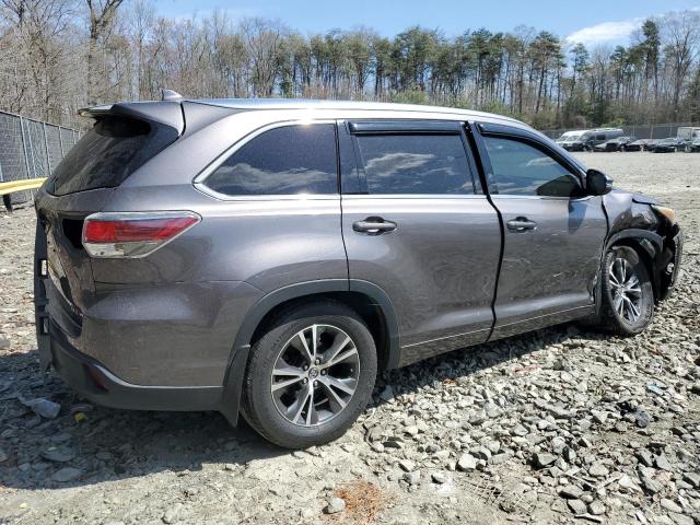  TOYOTA HIGHLANDER 2016 Gray