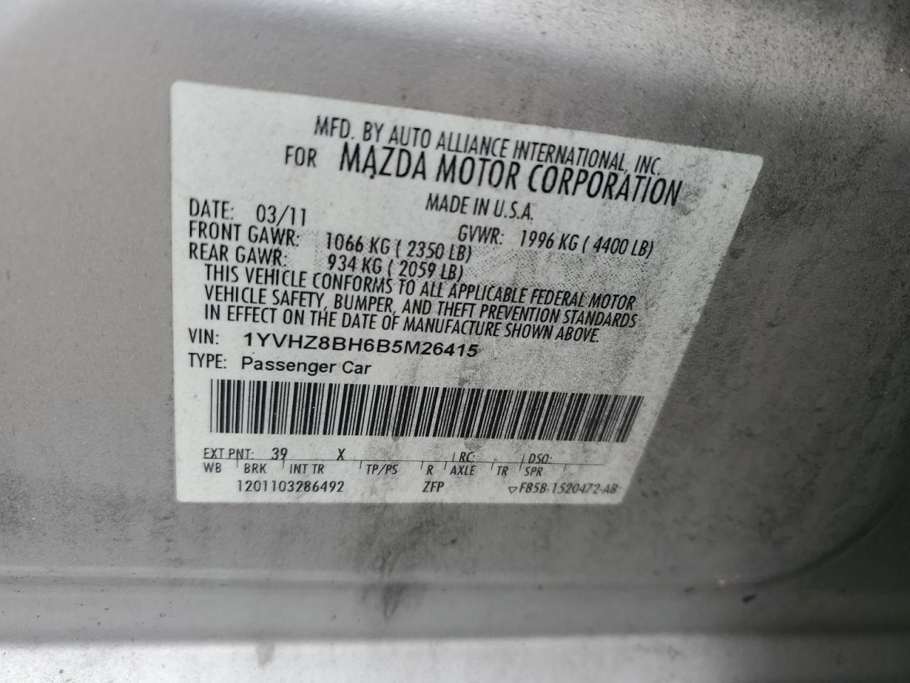 2011 Mazda 6 - Image 13