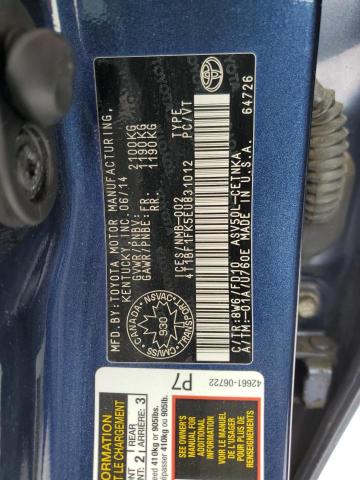 2014 TOYOTA CAMRY L