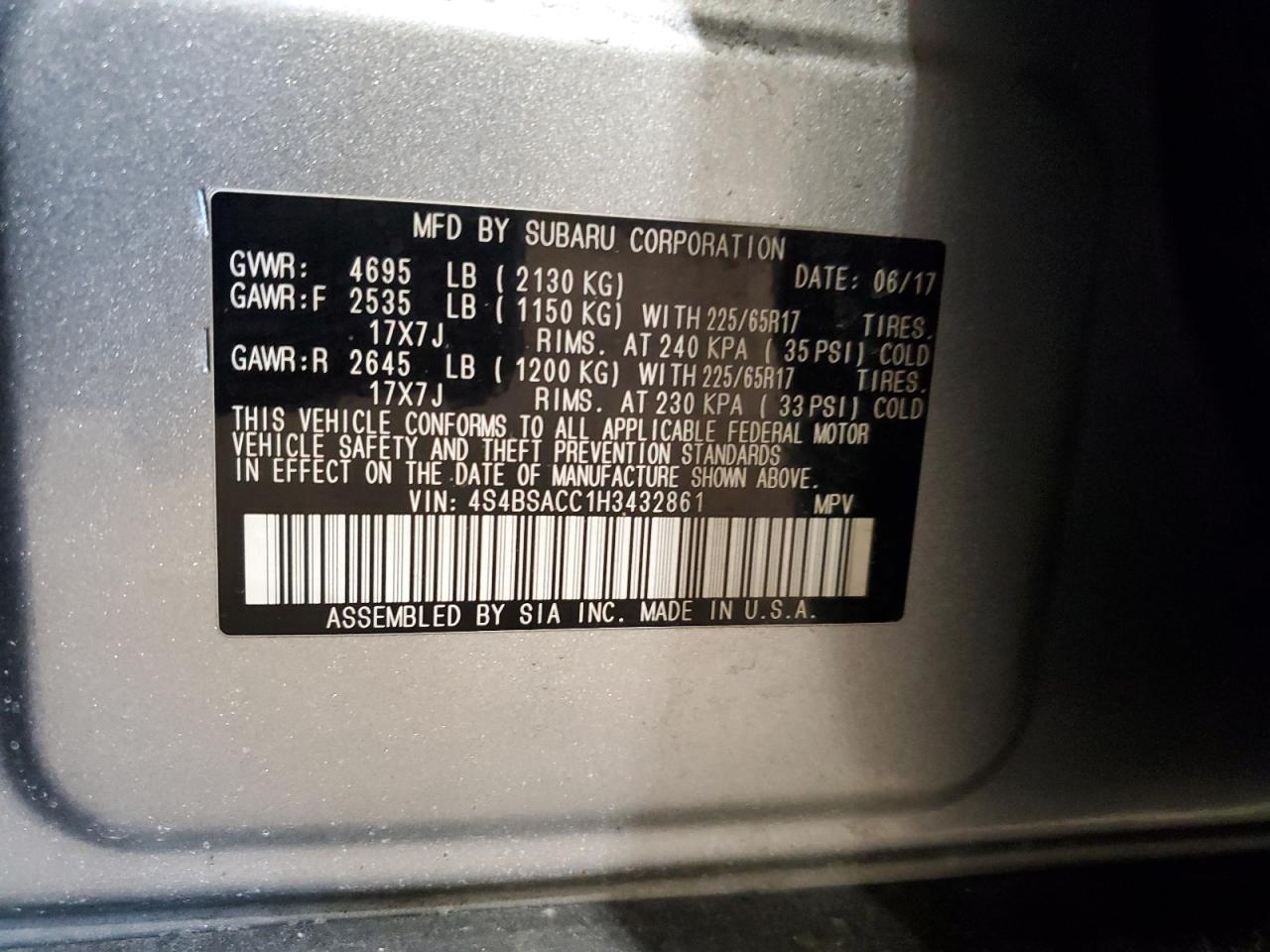 2017 Subaru Outback - Image 13