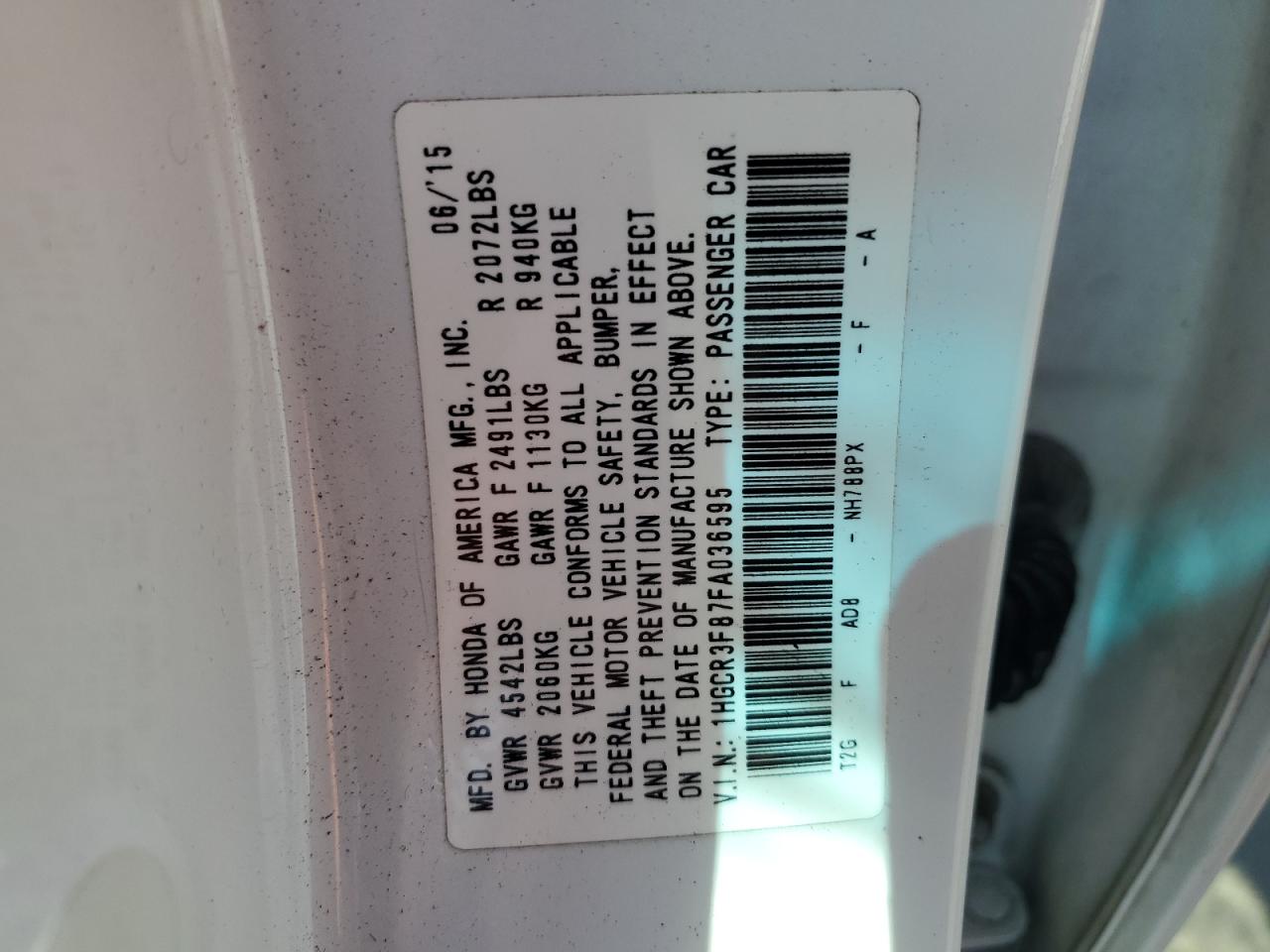 2015 Honda Accord - Image 14