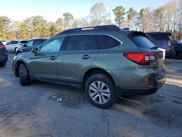  SUBARU OUTBACK 2017 Зеленый