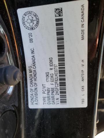 2020 HONDA CIVIC SPORT