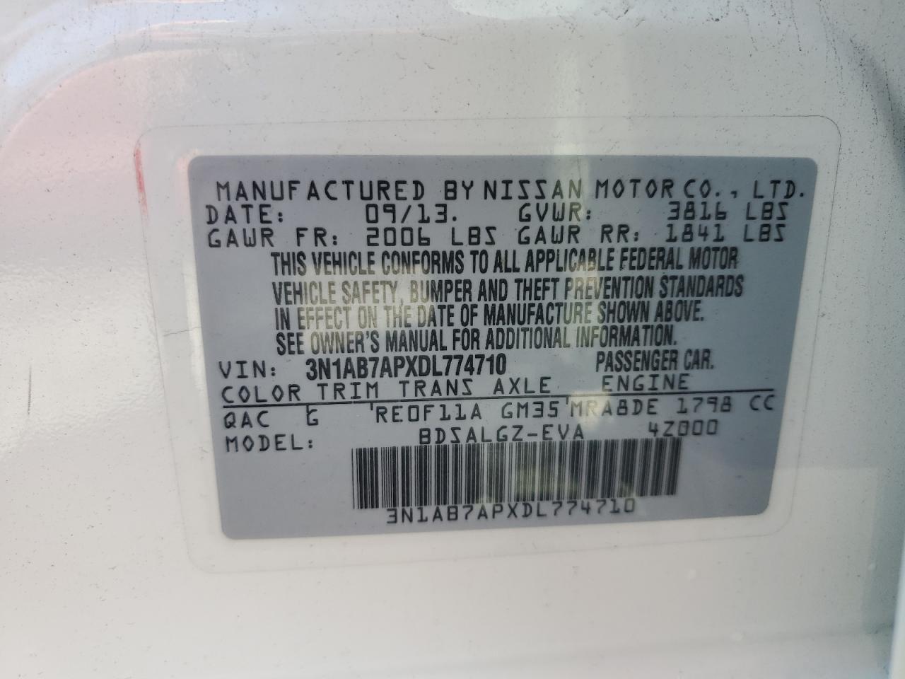 2013 Nissan Sentra - Image 13