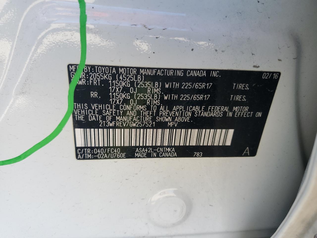 2016 Toyota RAV 4 - Image 14