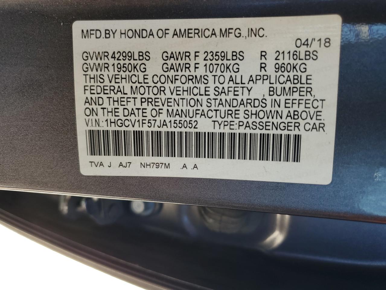 2018 Honda Accord - Image 15