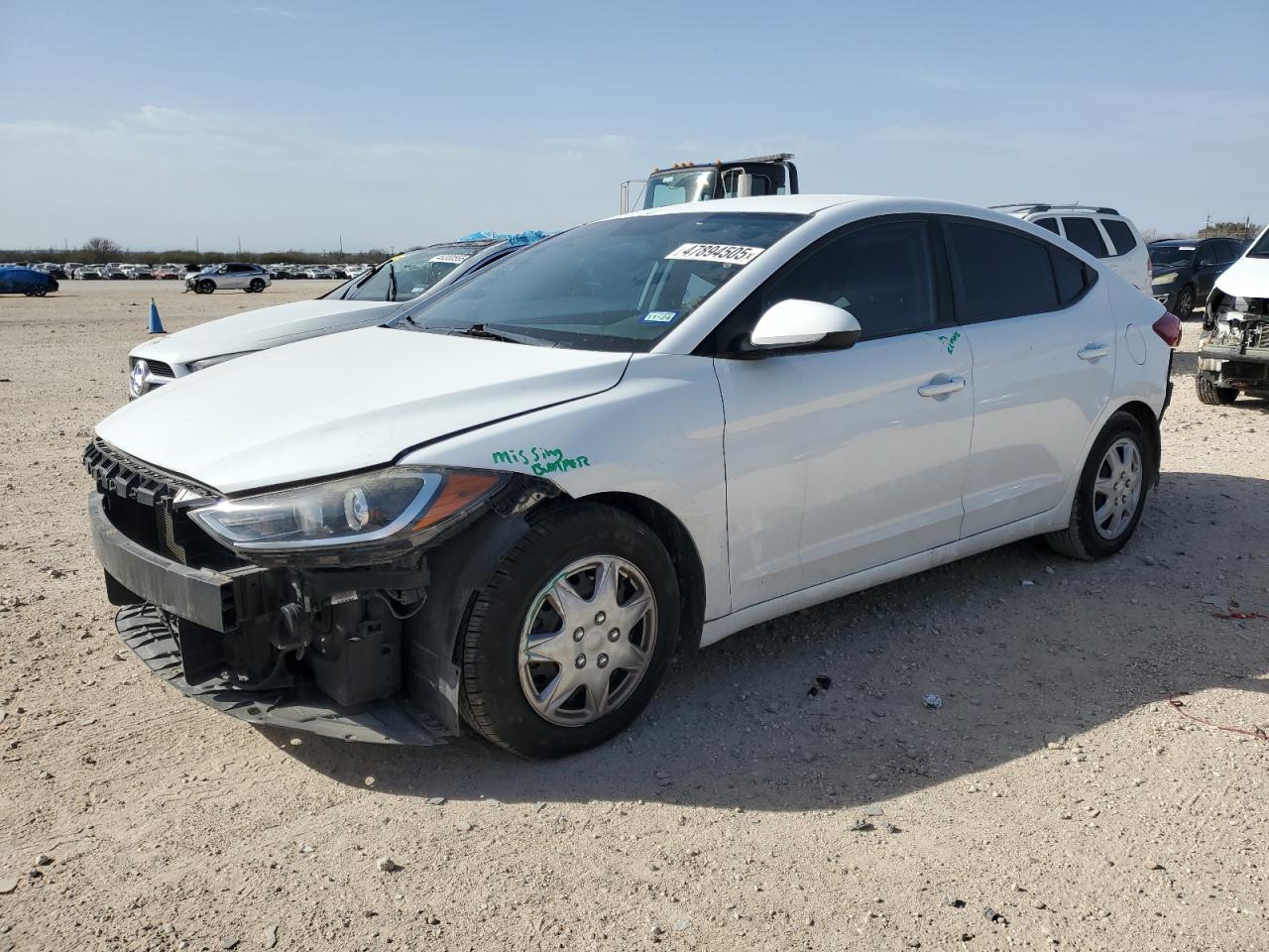 2017 Hyundai Elantra Se zu verkaufen in San Antonio, TX - Vandalism