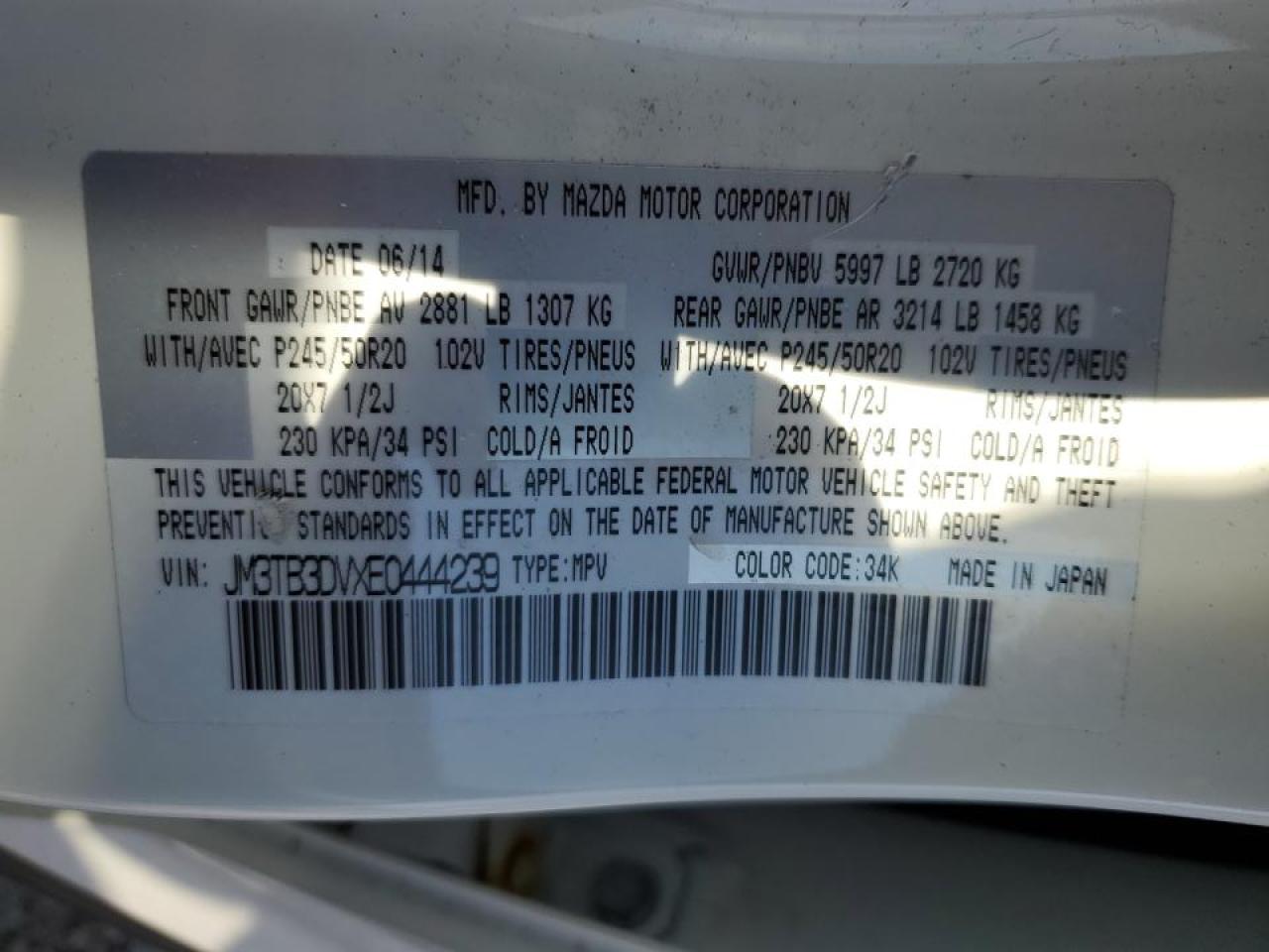 2014 Mazda CX-9 - Image 13